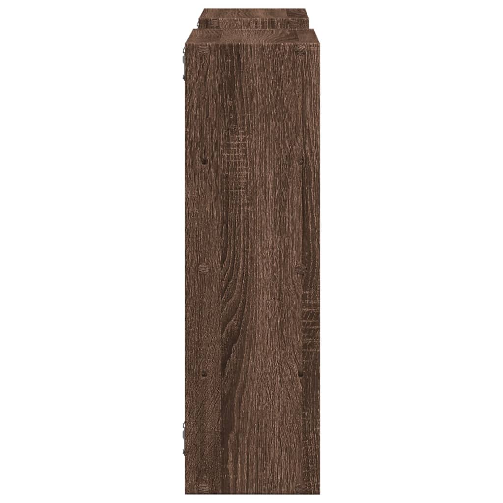 Mensola a Muro Rovere Marrone 96x18x60 cm in Truciolato | homemem39