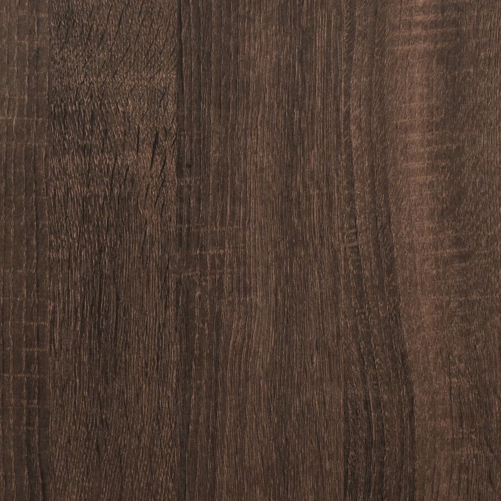 Mensola a Muro Rovere Marrone 96x18x60 cm in Truciolato