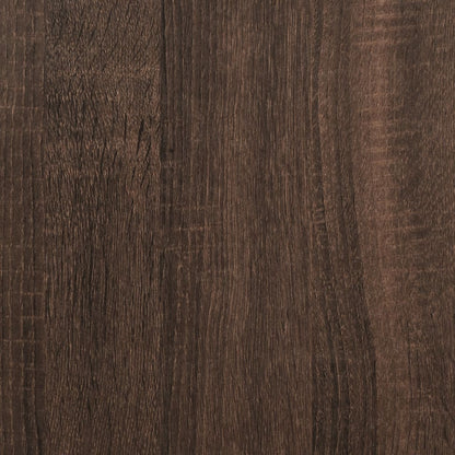 Mensola a Muro Rovere Marrone 96x18x60 cm in Truciolato