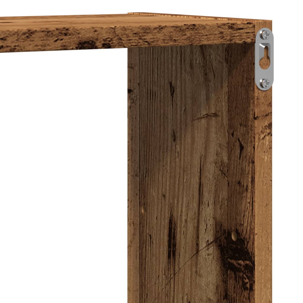 Scaffale a Parete Legno Vecchio 96x18x60 cm in Truciolato | homemem39