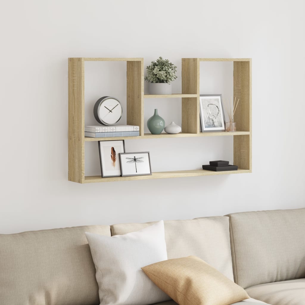 Scaffale a Parete Rovere Sonoma 99x15x60 cm in Truciolato | homemem39