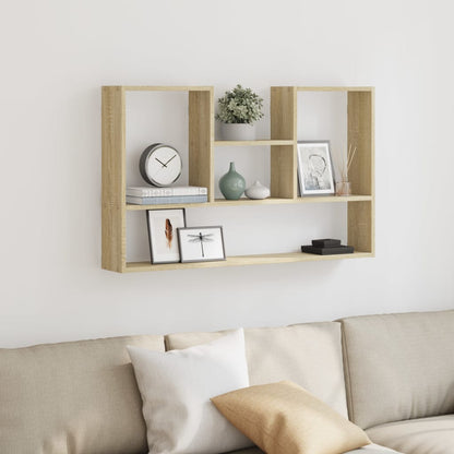 Scaffale a Parete Rovere Sonoma 99x15x60 cm in Truciolato | homemem39