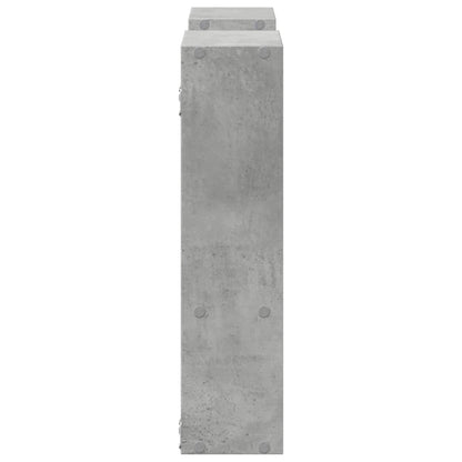 Scaffale a Muro Grigio Cemento 99x15x60 cm in Truciolato | homemem39
