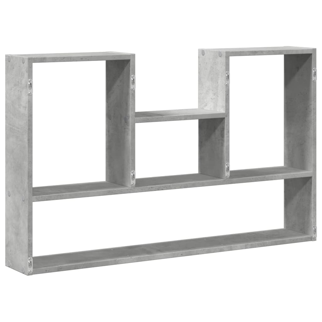 Scaffale a Muro Grigio Cemento 99x15x60 cm in Truciolato | homemem39