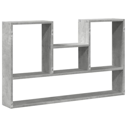 Scaffale a Muro Grigio Cemento 99x15x60 cm in Truciolato | homemem39