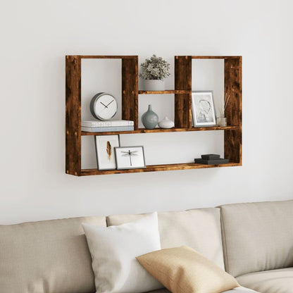 Mensola a Muro Rovere Fumo 99x15x60 cm in Truciolato | homemem39