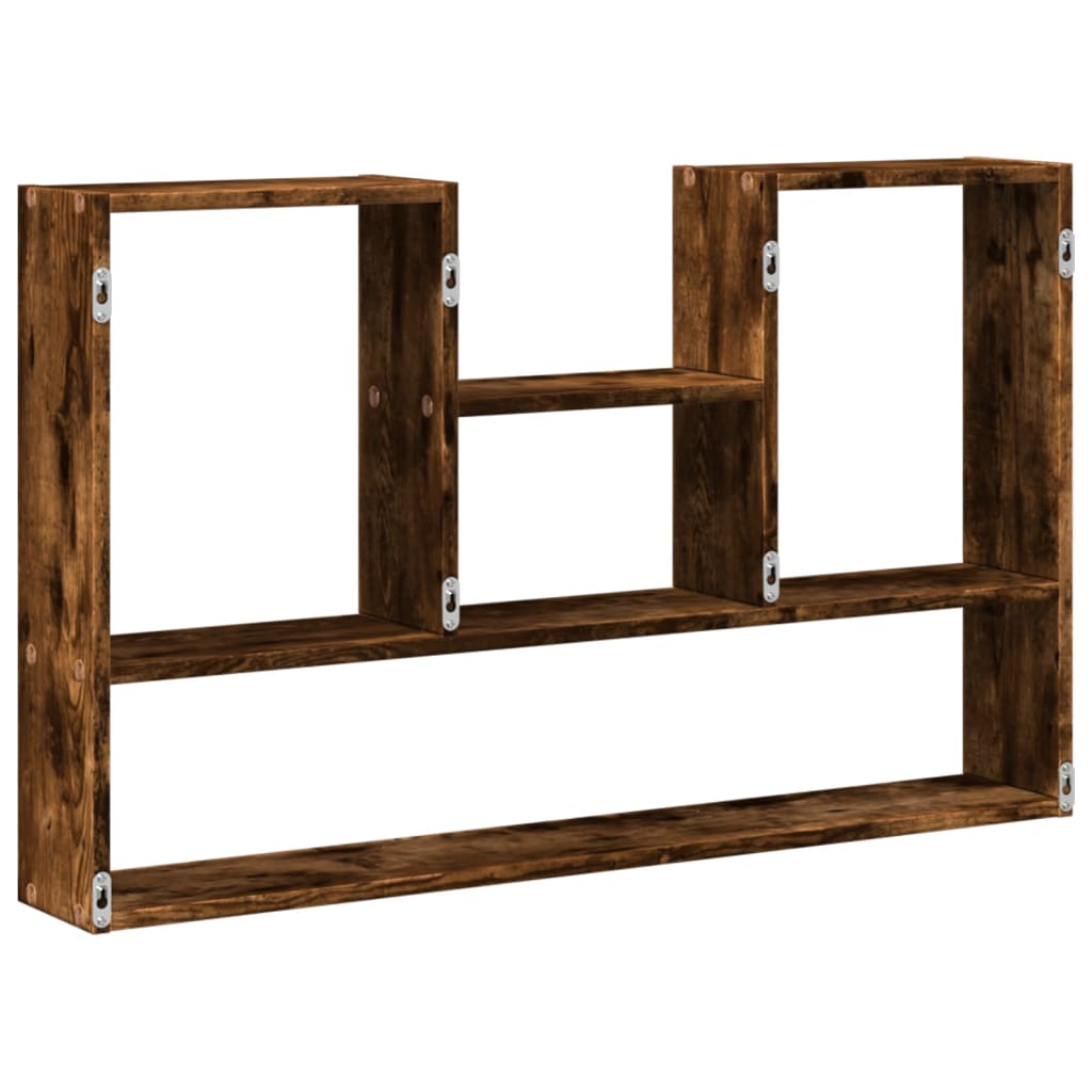 Mensola a Muro Rovere Fumo 99x15x60 cm in Truciolato | homemem39
