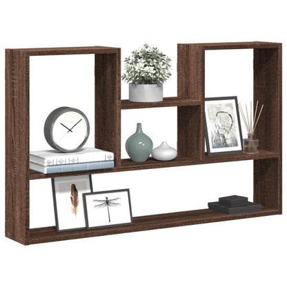 Mensola a Muro Rovere Marrone 99x15x60 cm in Truciolato | homemem39