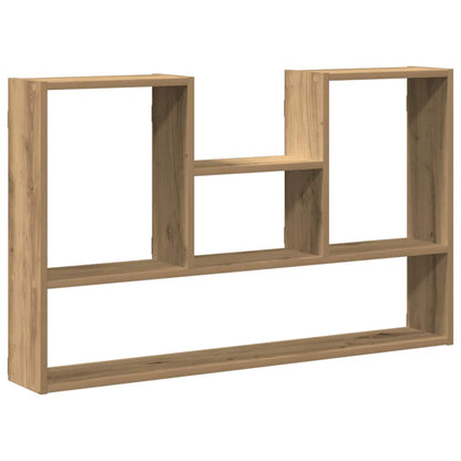 Scaffale a Parete Rovere Artigianale 99x15x60 cm in Truciolato