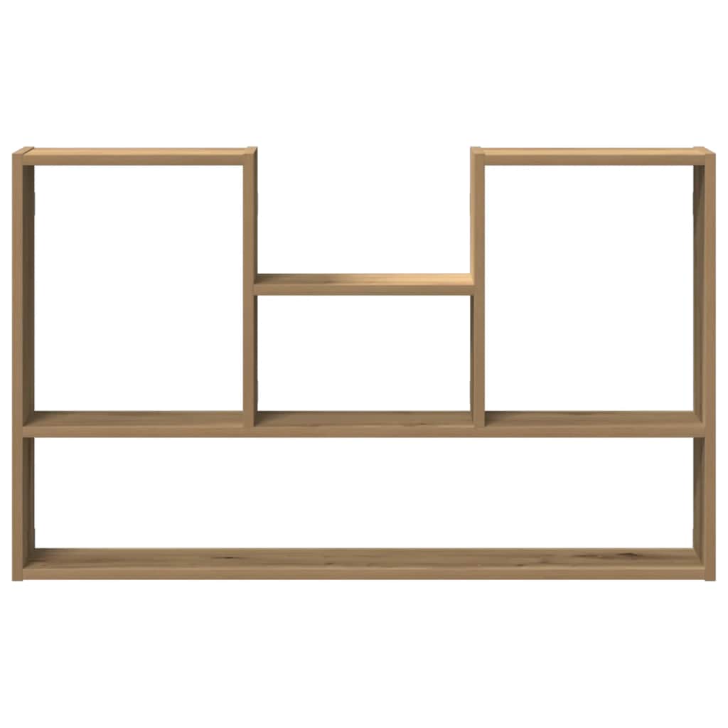 Scaffale a Parete Rovere Artigianale 99x15x60 cm in Truciolato