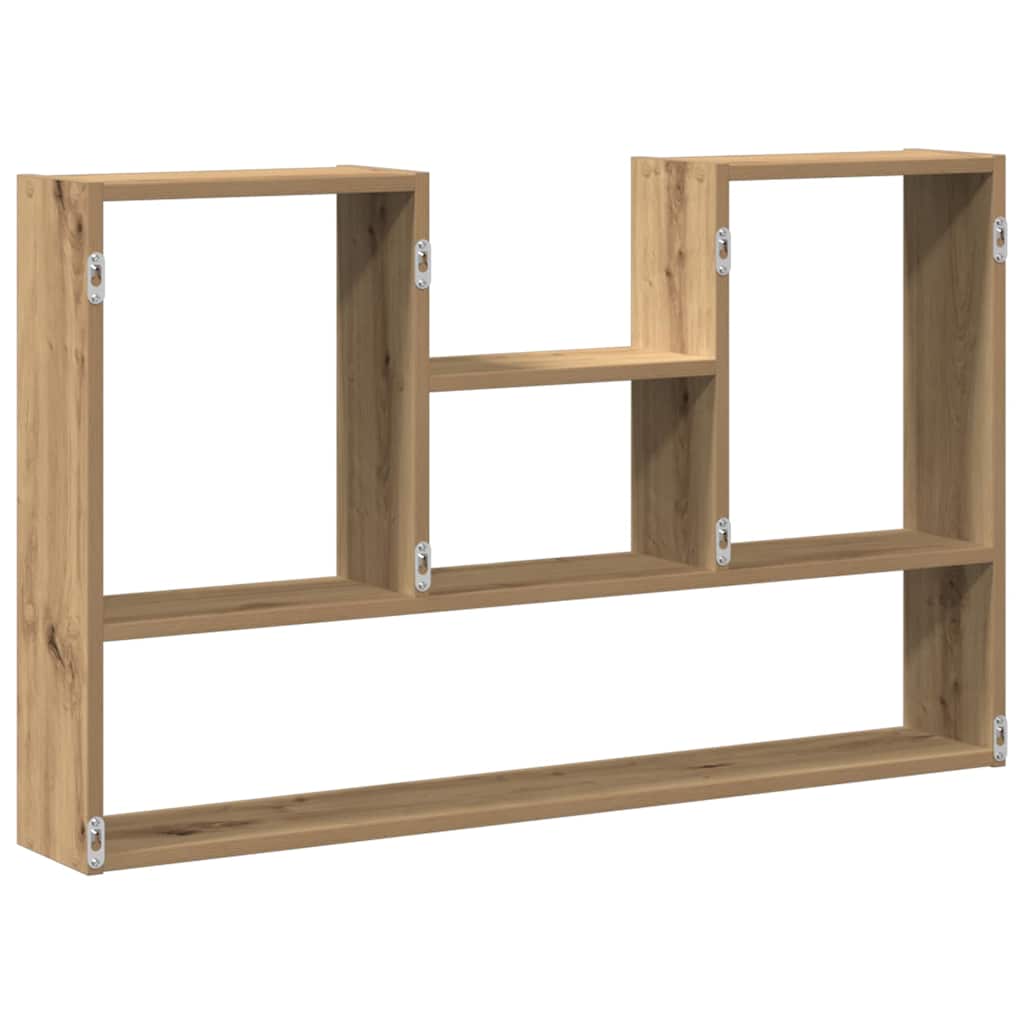Scaffale a Parete Rovere Artigianale 99x15x60 cm in Truciolato | homemem39