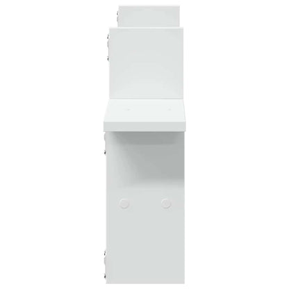 Mensole a Muro 2 pz Bianche 38x12x38 cm in Truciolato | homemem39