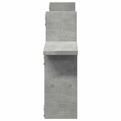 Mensole a Muro 2pz Grigio Cemento 38x12x38 cm in Truciolato | homemem39