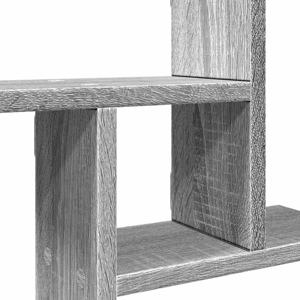 Mensole a Parete 2pz Grigio Sonoma 38x12x38 cm in Truciolato