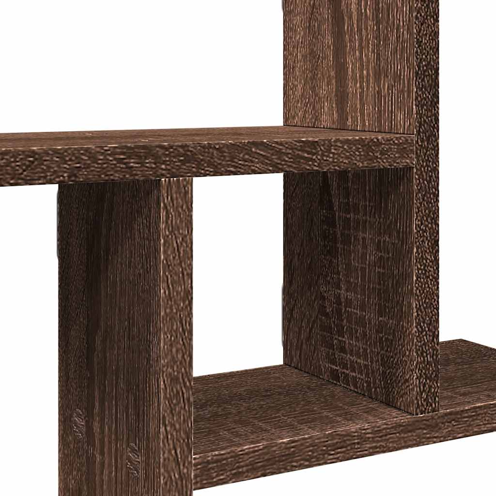 Mensole da Parete 2pz Rovere Marrone 38x12x38 cm in Truciolato