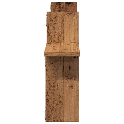 Mensole da Parete 2pz Legno Vecchio 38x12x38 cm in Truciolato | homemem39