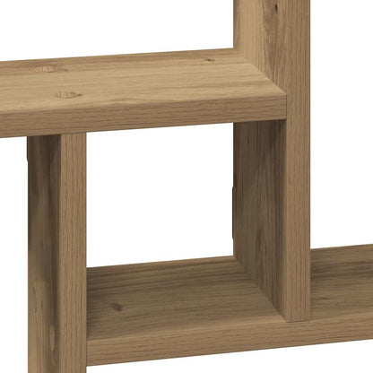 Mensole Parete 2pz Rovere Artigianale 38x12x38 cm in Truciolato