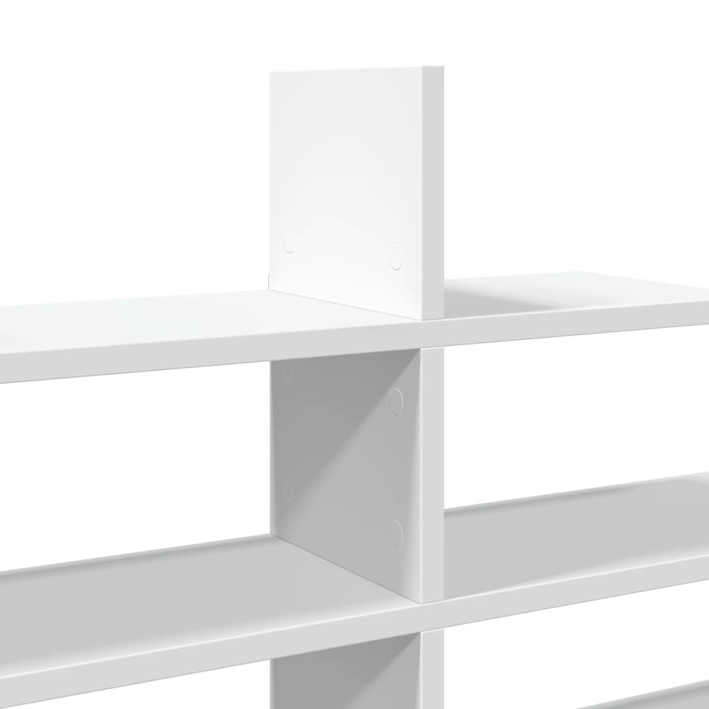 Scaffale a Parete Bianco 124,5x18x60,5 cm in Truciolato | homemem39