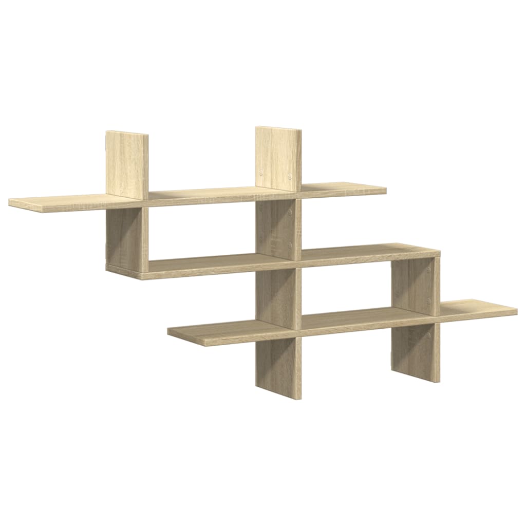 Scaffale Parete Rovere Sonoma 124,5x18x60,5 cm in Truciolato | homemem39
