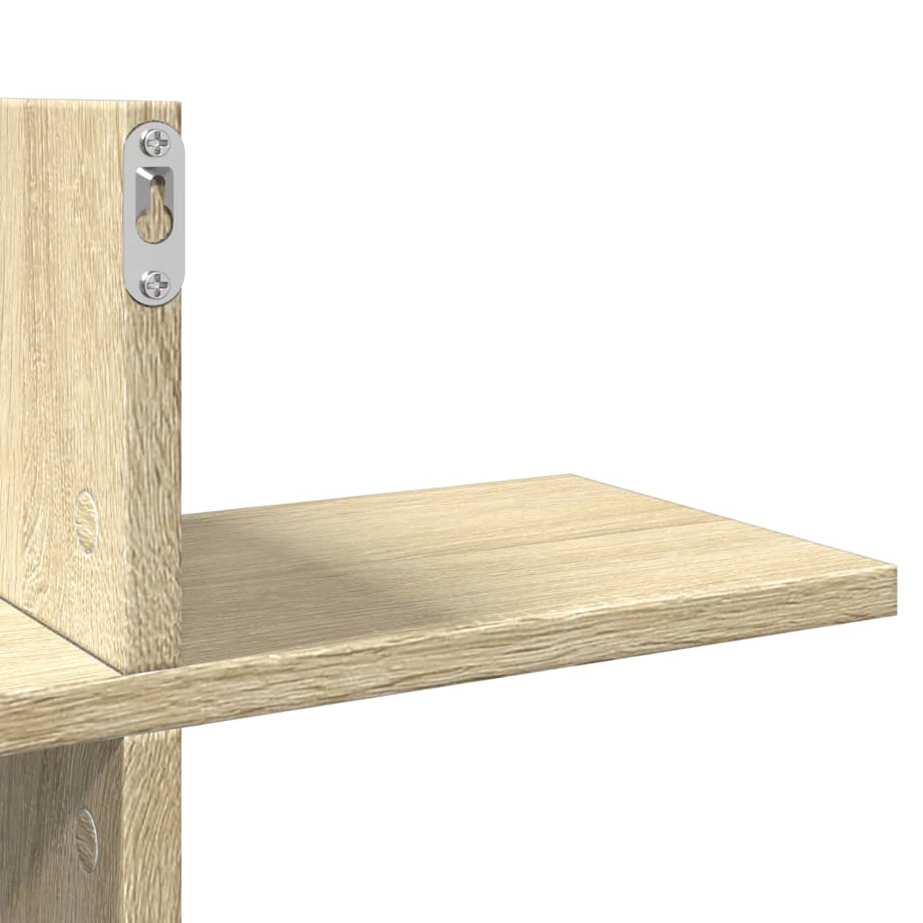 Scaffale Parete Rovere Sonoma 124,5x18x60,5 cm in Truciolato | homemem39