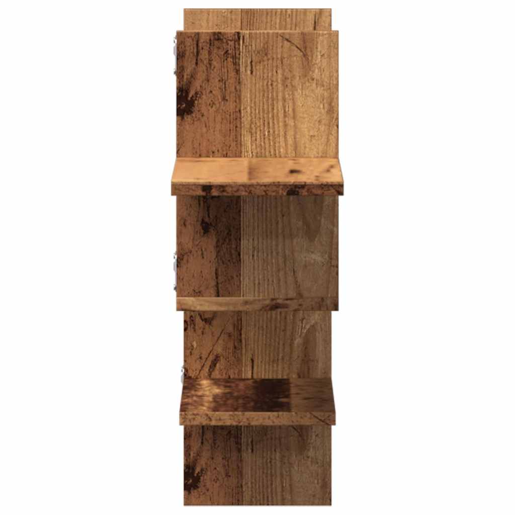 Scaffale a Parete Legno Vecchio 124,5x18x60,5 cm in Truciolato | homemem39