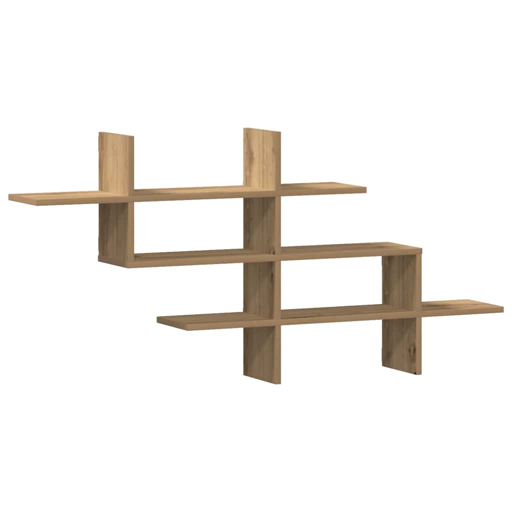 Mensola a Muro Rovere Artigianale 124,5x18x60,5cm in Truciolato