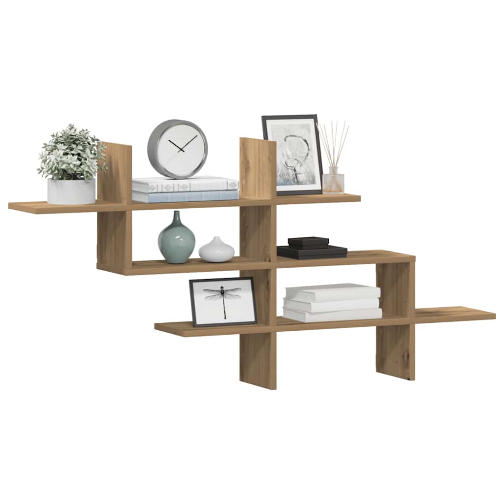 Mensola a Muro Rovere Artigianale 124,5x18x60,5cm in Truciolato
