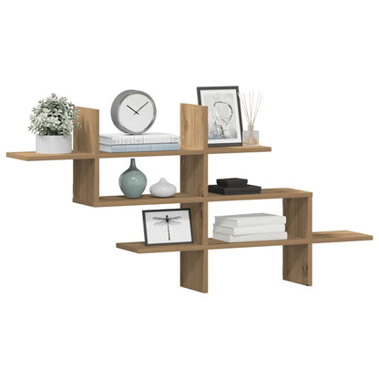 Mensola a Muro Rovere Artigianale 124,5x18x60,5cm in Truciolato