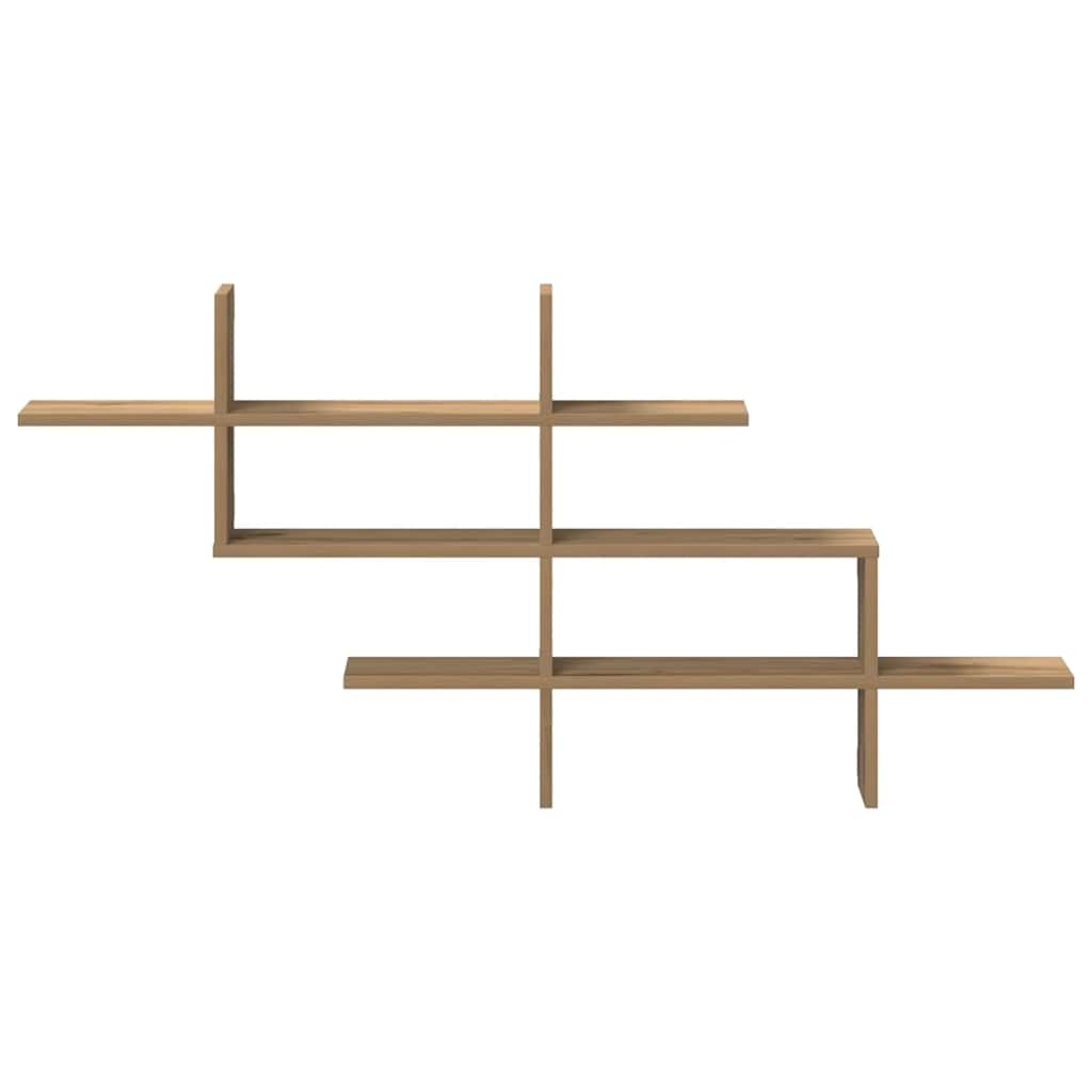 Mensola a Muro Rovere Artigianale 124,5x18x60,5cm in Truciolato