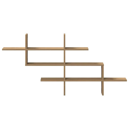 Mensola a Muro Rovere Artigianale 124,5x18x60,5cm in Truciolato
