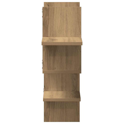 Mensola a Muro Rovere Artigianale 124,5x18x60,5cm in Truciolato