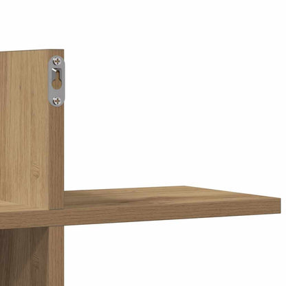 Mensola a Muro Rovere Artigianale 124,5x18x60,5cm in Truciolato