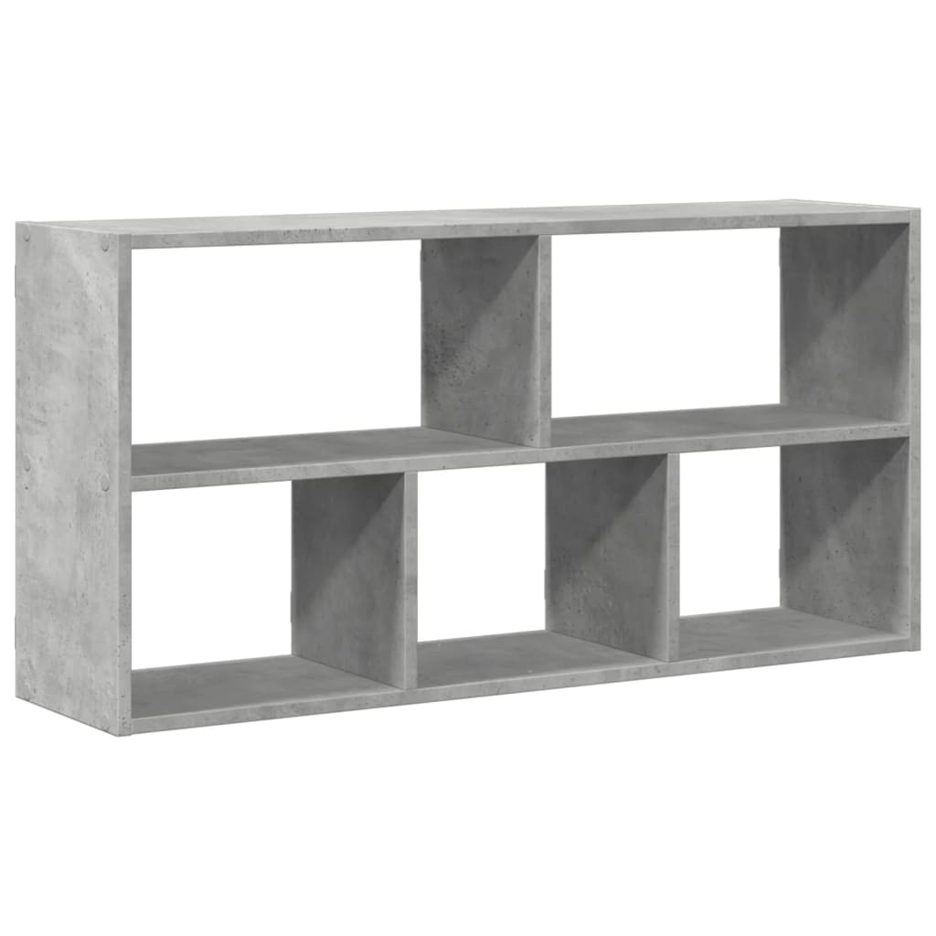 Scaffale a Muro Grigio Cemento 100x25x50 cm Legno Multistrato | homemem39