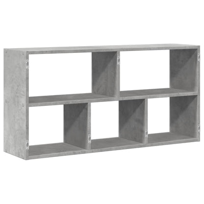 Scaffale a Muro Grigio Cemento 100x25x50 cm Legno Multistrato | homemem39