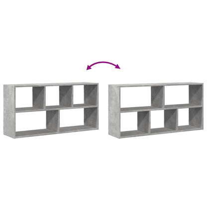 Scaffale a Muro Grigio Cemento 100x25x50 cm Legno Multistrato | homemem39