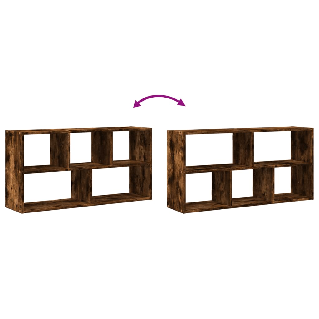 Scaffale a Muro Rovere Fumo 100x25x50 cm in Legno Multistrato | homemem39