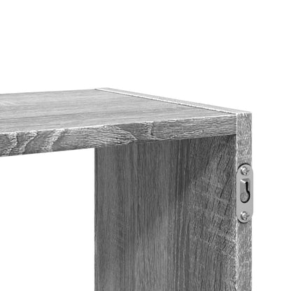 Scaffale a Muro Grigio Sonoma 100x25x50 cm in Legno Multistrato | homemem39