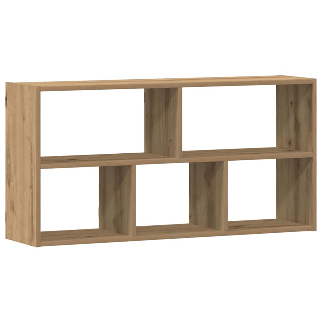 Scaffale a Parete Rovere Artigianale 100x25x50 cm in Truciolato