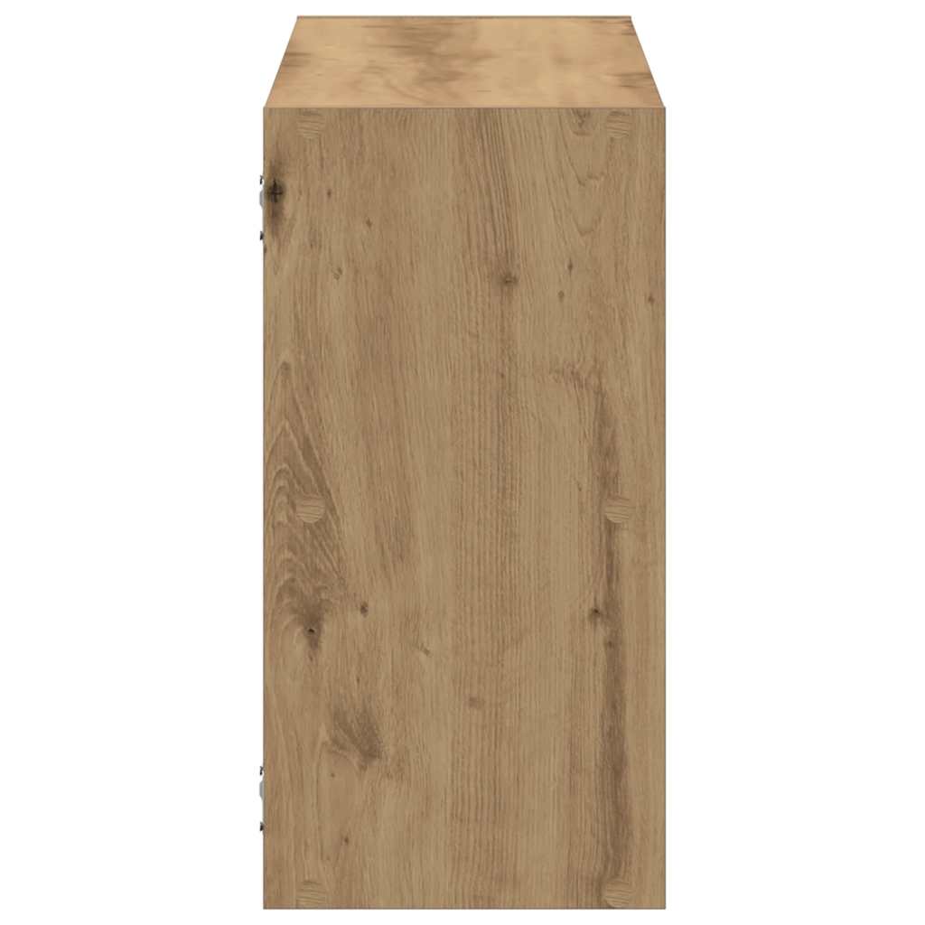 Scaffale a Parete Rovere Artigianale 100x25x50 cm in Truciolato | homemem39