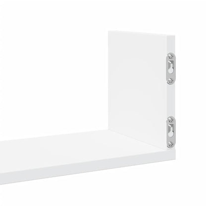 Mensole a Muro 3 pz Bianche 58x18x18 cm in Truciolato | homemem39
