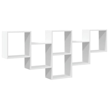 Scaffale a Parete Bianco 159x18x66 cm in Truciolato | homemem39