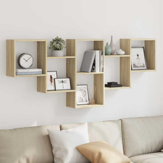 Scaffale a Parete Rovere Sonoma 159x18x66 cm in Truciolato | homemem39