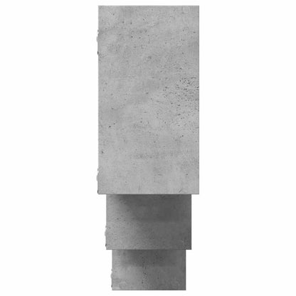 Scaffale a Muro Grigio Cemento 159x18x66 cm in Truciolato