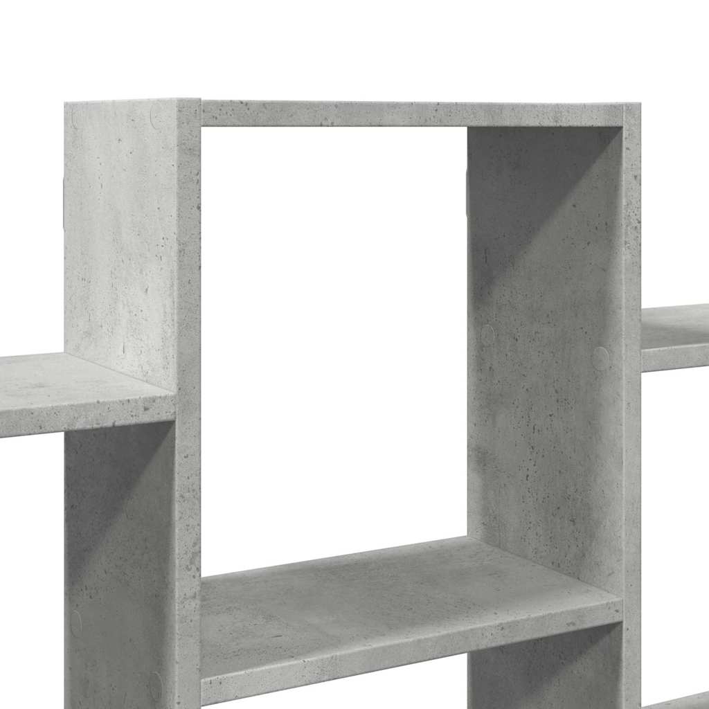 Scaffale a Muro Grigio Cemento 159x18x66 cm in Truciolato