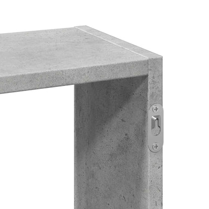 Scaffale a Muro Grigio Cemento 159x18x66 cm in Truciolato