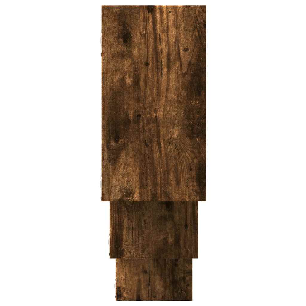 Mensola a Muro Rovere Fumo 159x18x66 cm in Truciolato | homemem39