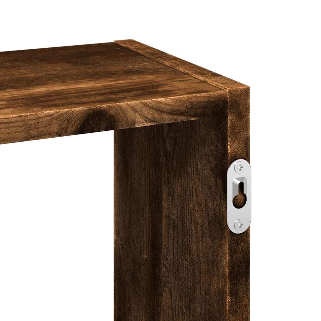 Mensola a Muro Rovere Fumo 159x18x66 cm in Truciolato