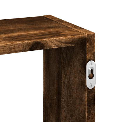 Mensola a Muro Rovere Fumo 159x18x66 cm in Truciolato