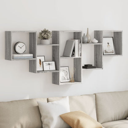 Mensola a Muro Grigio Sonoma 159x18x66 cm in Truciolato | homemem39