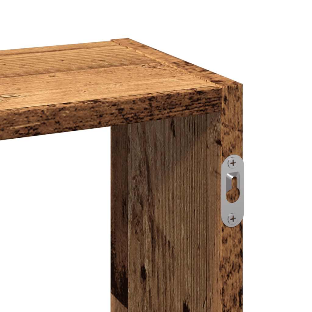 Scaffale a Parete Legno Vecchio 159x18x66 cm in Truciolato | homemem39